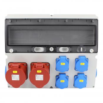 Preview: Stromverteiler (2x CEE 5P 32A + 6x 230V/16A)